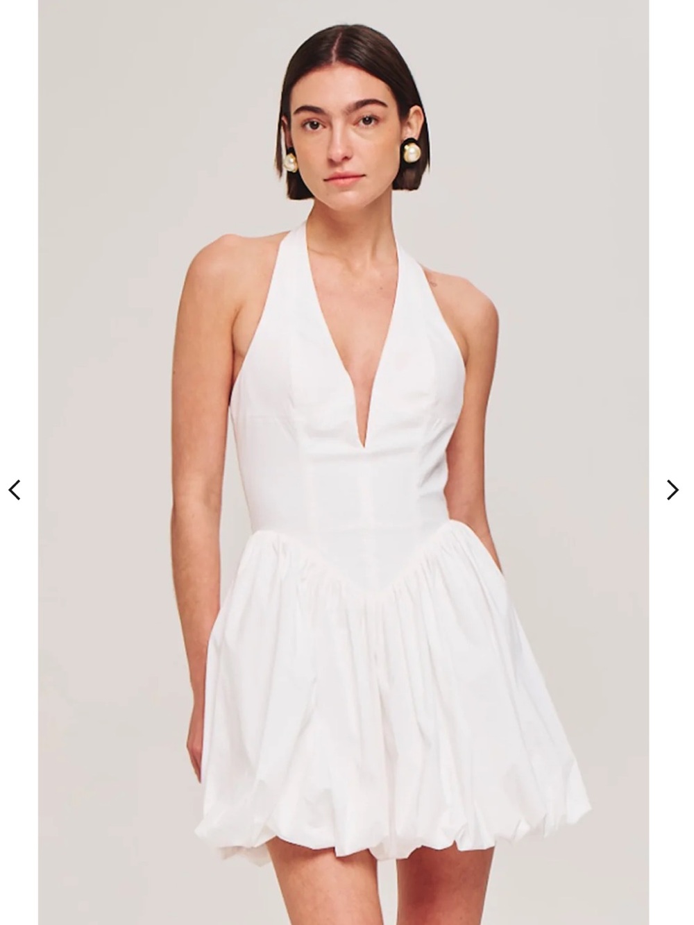 NWT Ronny Kobo Collection Tuberose Mini Dress - White